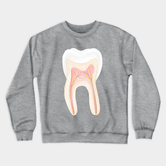 Tooth inside Crewneck Sweatshirt by juttatis